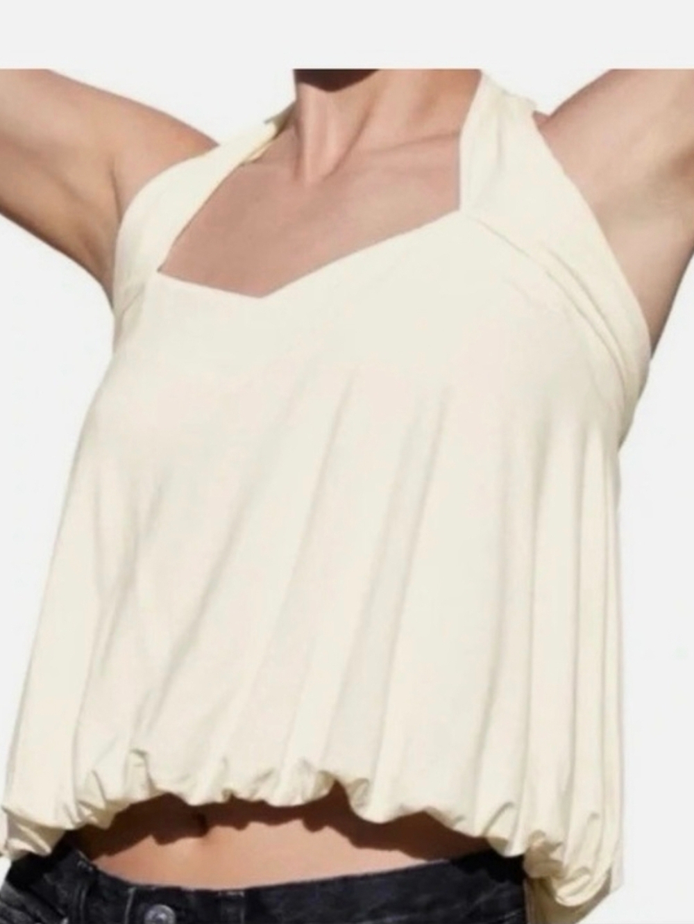 Free People Cece Crisscross Halter Tank Top